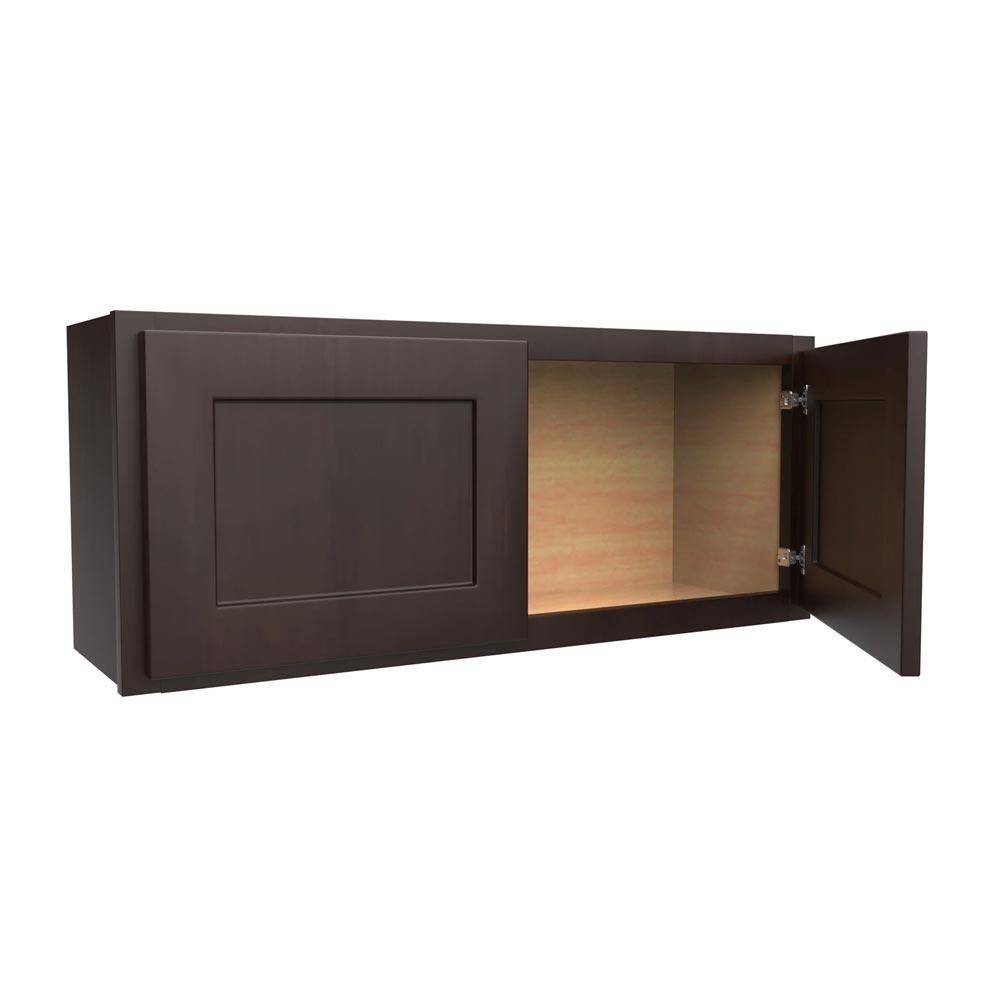 Main 1 - Kitchen Cabinet Luxor Espresso Wall 36"X15" W3615 Plywood Box - San Antonio Retail