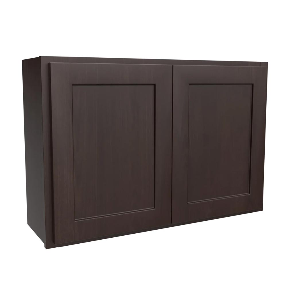 Main 2 - Kitchen Cabinet Luxor Espresso Wall 36"X24" W3624 Plywood Box - San Antonio Retail