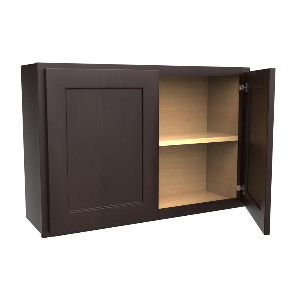Main 1 - Kitchen Cabinet Luxor Espresso Wall 36"X24" W3624 Plywood Box - San Antonio Retail