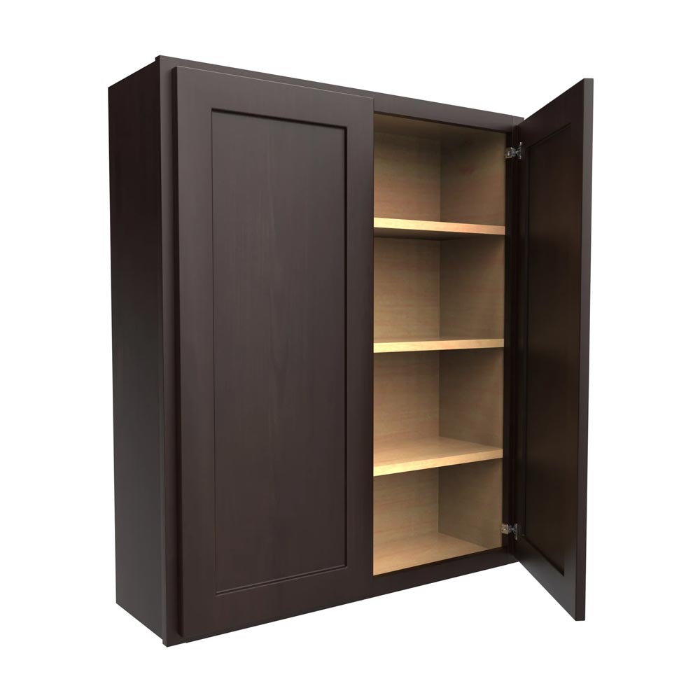 Main 1 - Kitchen Cabinet Luxor Espresso Wall 36"X42" W3642 Plywood Box - San Antonio Retail