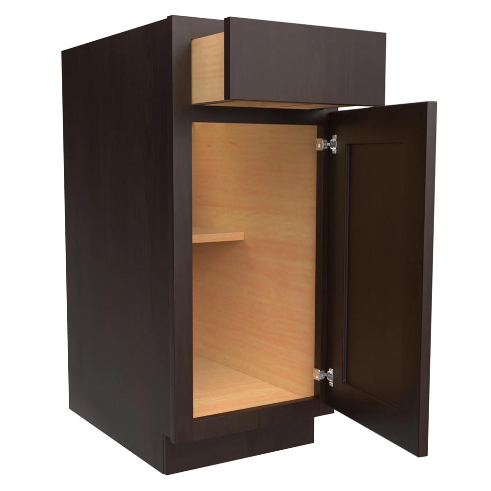 Main 2 - Kitchen Cabinet Luxor Espresso Base 15" B15 Plywood Box - San Antonio Retail