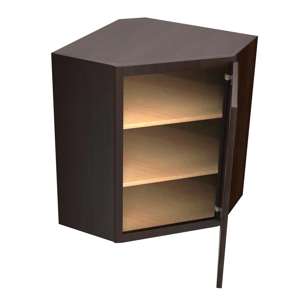 Main 1 - Kitchen Cabinet Luxor Espresso Wall CW24"X30"Diag Cr Plywood Box - San Antonio Retail