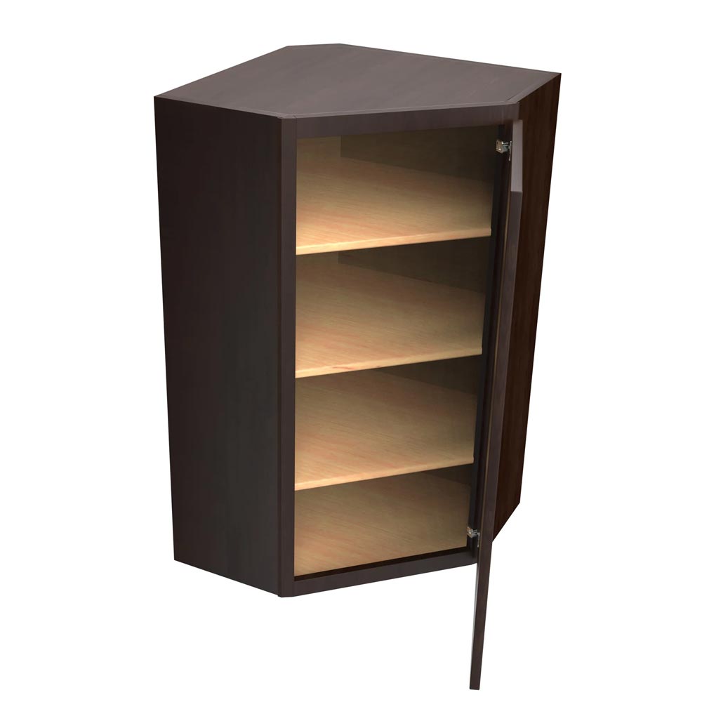 Main 1 - Kitchen Cabinet Luxor Espresso Wall CW24"X42"Diag Cr Plywood Box - San Antonio Retail