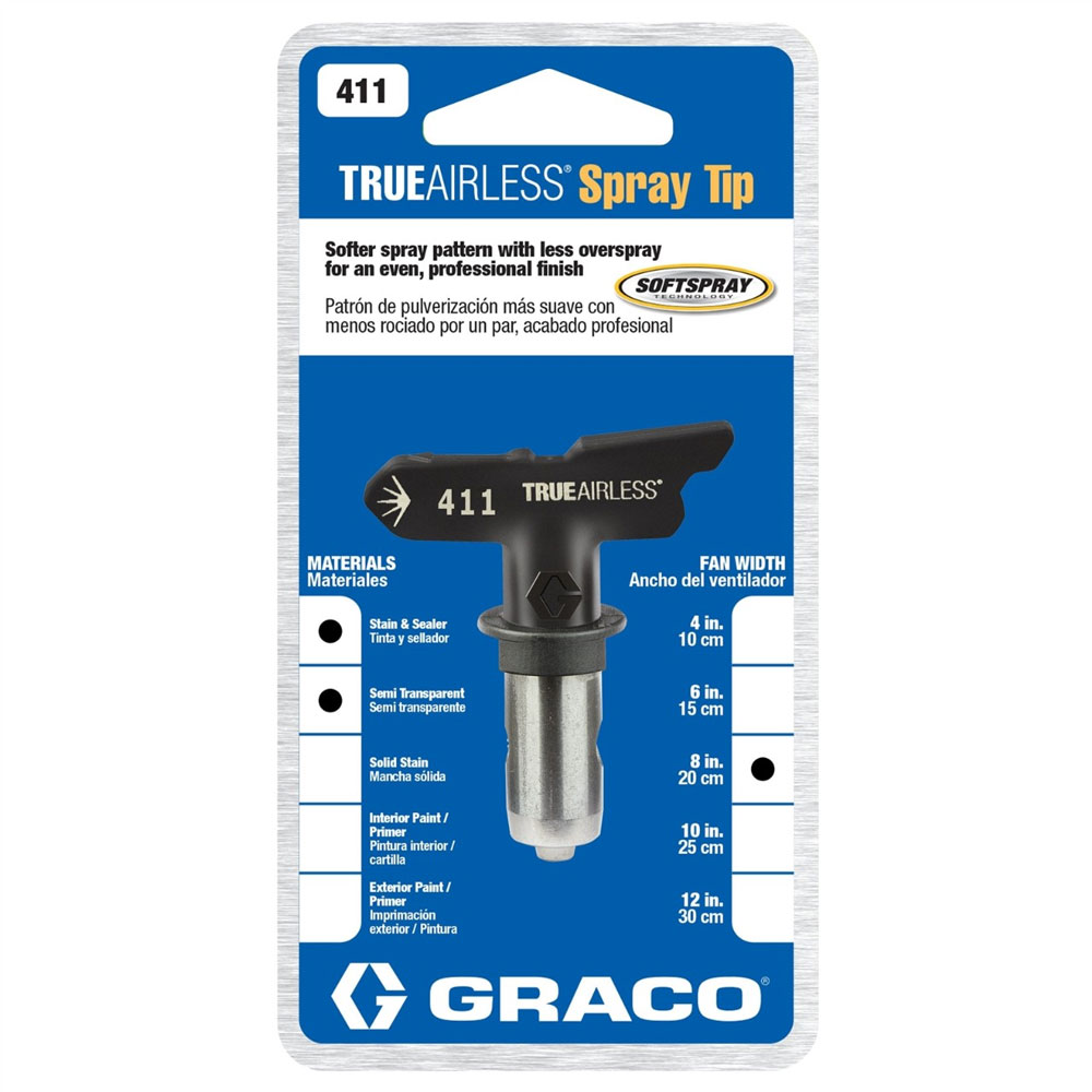 Main 4 - Spray*D*Tip 411 TrueAirless Graco TRU411 - San Antonio Retail