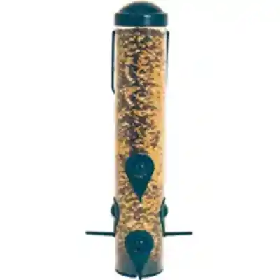 Bird*D*Feeder Sierra Bird Feeder, 1.5 lb Seed, 6 Ports/Ways, Plastic, Clear/Dark Green 3261 - San Antonio Retail