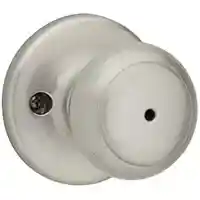 Main 1 - Lockset, Kwikset, Privacy, Cove Knob, Satin Nickel, Bed & Bath 300CV 15 CP - San Antonio Retail