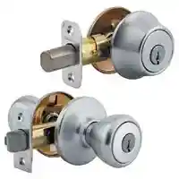 Main 1 - Deadbolt & Lockset, Kwikset, Tylo, Satin Chrome, Knob & Single Cylinder Deadbolt 690T26CP6 - San Antonio Retail