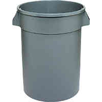 Main 2 - Trash Can 32Gal Plastic Huskee/Brute 3200GY/263200Grey - San Antonio Retail