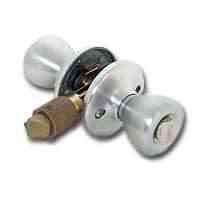 Main 2 - Mobile Home Lockset, Kwikset, Entry Knob, Satin Chrome 400M26DCPRFLK6 - San Antonio Retail