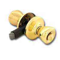 Main 2 - Mobile Home Lockset, Kwikset, Privacy Knob, Polished Brass 300M3CP7 - San Antonio Retail