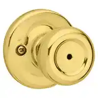 Main 1 - Mobile Home Lockset, Kwikset, Privacy Knob, Polished Brass 300M3CP7 - San Antonio Retail