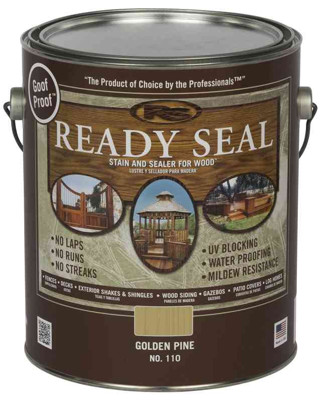 Main 2 - Ready Seal Golden Pine 1Gal Stain&Sealer 110 Exterior Wood Stain & Sealer - San Antonio Retail