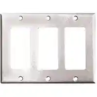Main 1 - Wall Plate Decorative 3Gang White 2163W-Box - San Antonio Retail