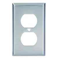 Main 2 - Wall Plate Metal 1Gang Receptacle 0384003 Ss - San Antonio Retail