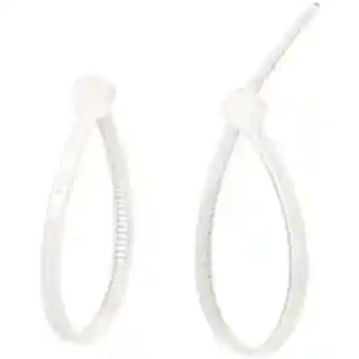 Cable Ties 4" 100Pk Miniature White Nylon 46-104 - San Antonio Retail