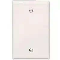 Main 1 - Wall Plate Blank 1Gang Oversize White - San Antonio Retail