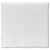 Main 1 - Wall Plate Blank 2Gang Oversize White - San Antonio Retail
