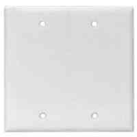 Main 2 - Wall Plate Blank 2Gang Oversize White - San Antonio Retail