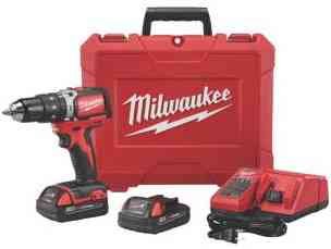 Main 4 - Drill 1/2"Drill*D*Driver 18V Compact W/ 2-Batteries,1-18V Charger M18 Milwaukee 2801-22CT - San Antonio Retail