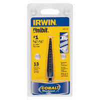 Main 1 - Drill Bit Unibit 13Hole #1  1/8"-1/2" Irwin 10231 - San Antonio Retail