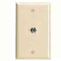 Main 2 - Wall Plate Coax 1Gang Ivory 2128V-Box - San Antonio Retail