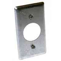 Main 2 - Wall Plate Metal 1Gang 1/Recp 863 Handy Recept Opening 1.406" - San Antonio Retail