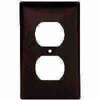 Main 2 - Wall Plate Receptacle 1Gang 2132B Brown - San Antonio Retail
