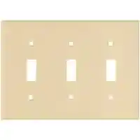 Main 1 - Wall Plate Switch 3Gang 2141V Ivory - San Antonio Retail