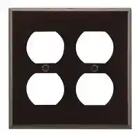 Main 1 - Wall Plate Receptacle 2Gang 2150B Brown - San Antonio Retail