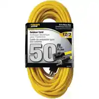 Main 1 - Extension Cord 12/3 Yellow 50' Powerzone Or500830 - San Antonio Retail