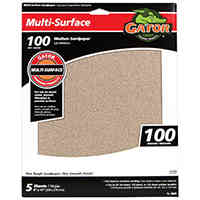 Main 2 - Sandpaper  5Pk-9X11 Aluminum Oxide 100G Medium 4441 - San Antonio Retail