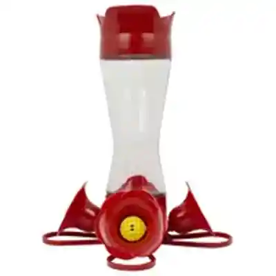 Bird Feeder Hummingbird 8Oz Glass/Plastic 203CPBN - San Antonio Retail