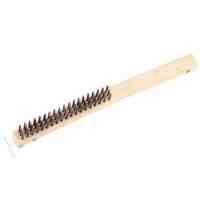 Main 3 - Wire  Brush Wood Stainless Steel Long Handle 70521 - San Antonio Retail