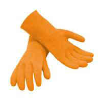 Main 2 - Ceramic Tile Grouting Protective Gloves, One-Size, Rolled Cuff, Orange 49142 - San Antonio Retail
