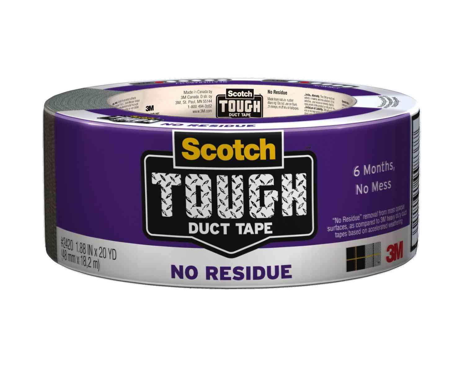 Main 2 - Duct Tape 1.88"X20Yd No Residue High Performance P2420 - San Antonio Retail