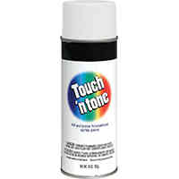 Main 2 - Spray Paint Touch N Tone White Flat 10Oz 55280830 - San Antonio Retail