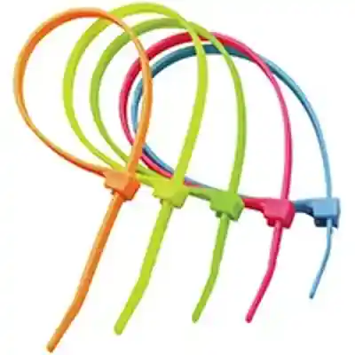 Cable Ties 8" 100Pk Assorted Double Lock Nylon 46-308FST - San Antonio Retail