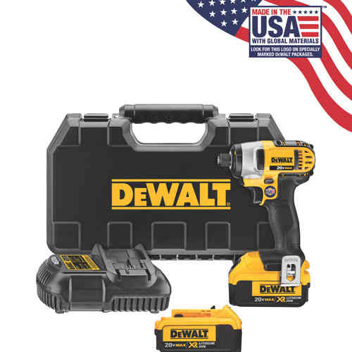 Main 2 - Drill 1/4" Impact*D*Driver Kit 20V Dewalt Dcf885M2 - San Antonio Retail