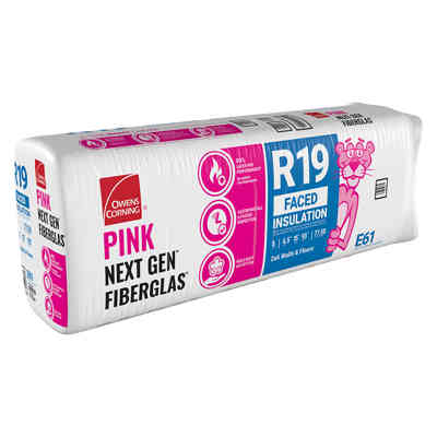 R19 Kraft Faced Insulation Batts E61 6-1/4"X15"X93" Owens Corning  77.5 sq ft - San Antonio Retail