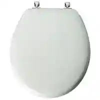 Main 1 - Toilet Seat White Round 44CP 000 Chrome Hinge - San Antonio Retail