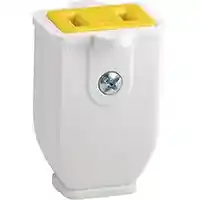 Main 1 - Cord End Female 15A/125V 2W Nema115R White Plastic Sa155Wcc10 Polarized - San Antonio Retail