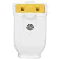 Main 3 - Cord End Female 15A/125V 2W Nema115R White Plastic Sa155Wcc10 Polarized - San Antonio Retail