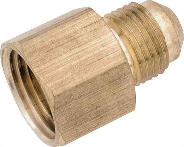 Main 4 - Brass Flare Female Coupling 1/4"Flarex1/4"Fpt 406 754046-0404 - San Antonio Retail