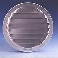 Main 1 - Aluminum Louver Vent 2-1/2" Round Mill Finish RL-100/L38 - San Antonio Retail