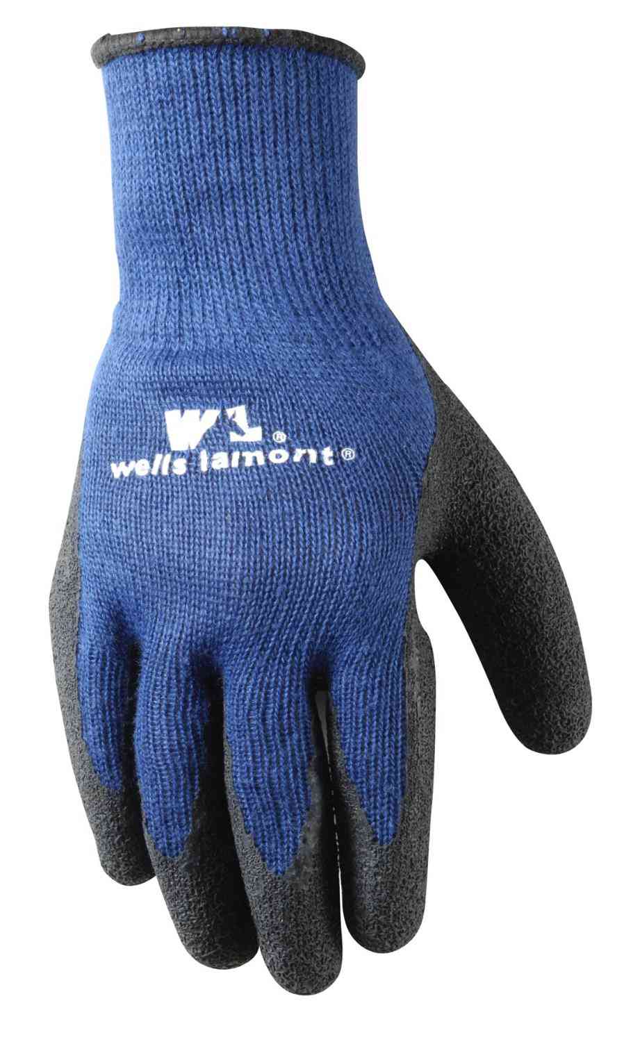Main 2 - Gloves Wells Lamont 524L Navy Blue Black Ltx Ctd - San Antonio Retail