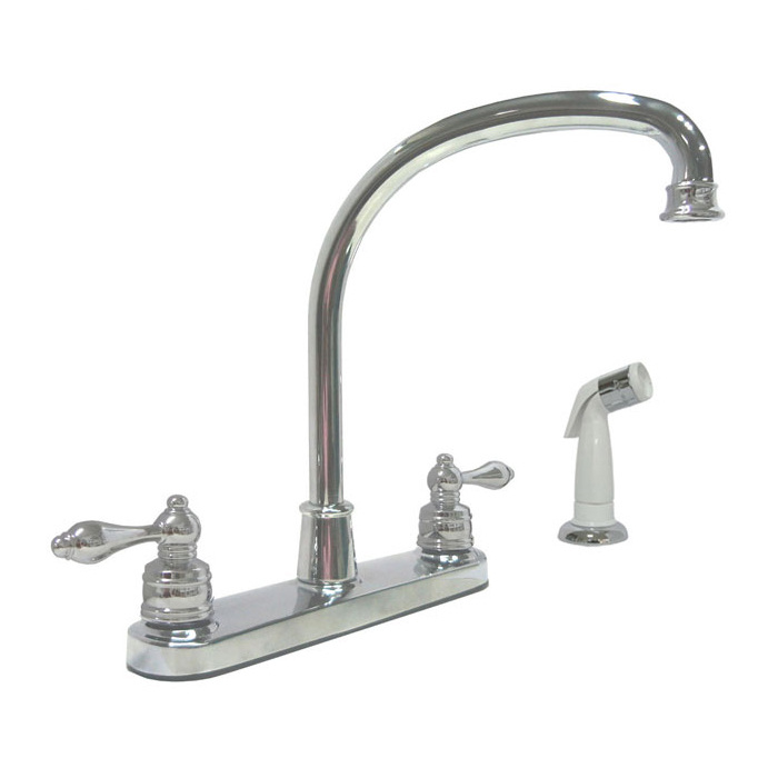 Main 2 - Faucet Banner Kitchen 2 Handle Chrome w/ Spray High Arch 761-SB - San Antonio Retail