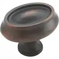 Main 1 - Cabinet *D* Knob Manor Oil Rubbed Bronze Oval Amerock Bp26127ORB - San Antonio Retail