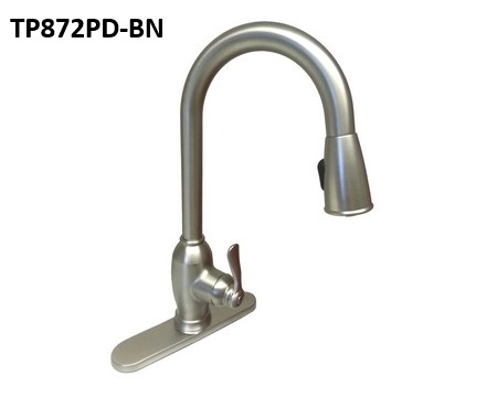Main 2 - Faucet Banner Kitchen Pull Down Single Lever Brushed Nickel Tp872Pd-Bn - San Antonio Retail