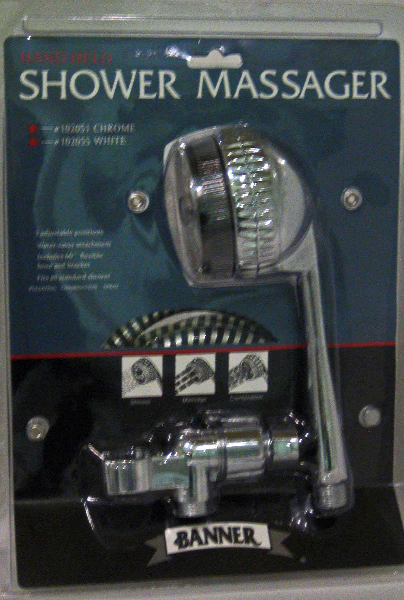 Main 2 - Shower Head Massage Hand Held Chrome 102051 - San Antonio Retail