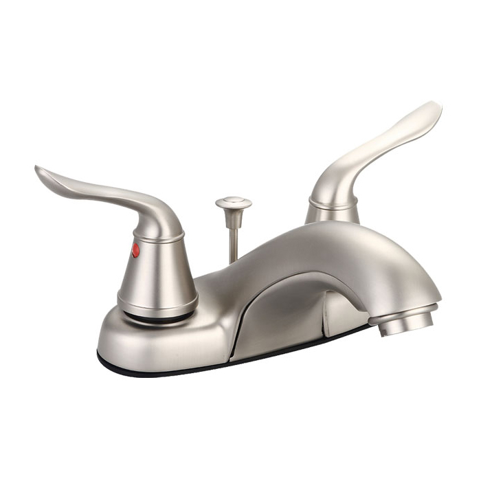 Main 2 - Faucet Banner Lavatory 2 Handle Brushed Nickel W/Pop Up T216-B - San Antonio Retail